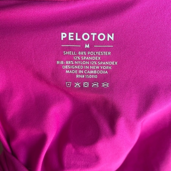 Peloton Fuchsia Long Sleeve Activewear Top - Picture 8 of 8